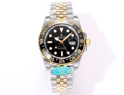 Clean Factory ROLEX GMT 904L 3285 Movement High Quality Black Watch